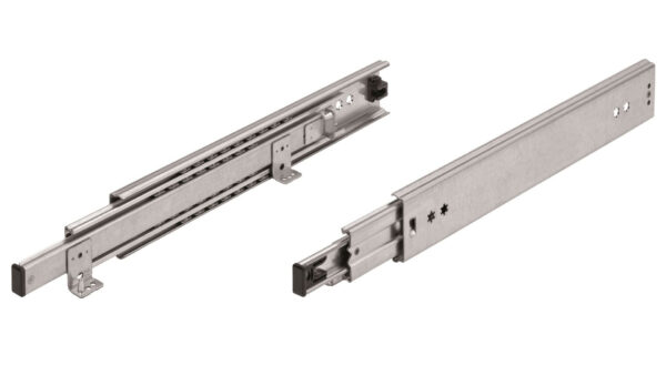 Telescopic slide over-extension 038 | up to 100 kg | insertion pins
